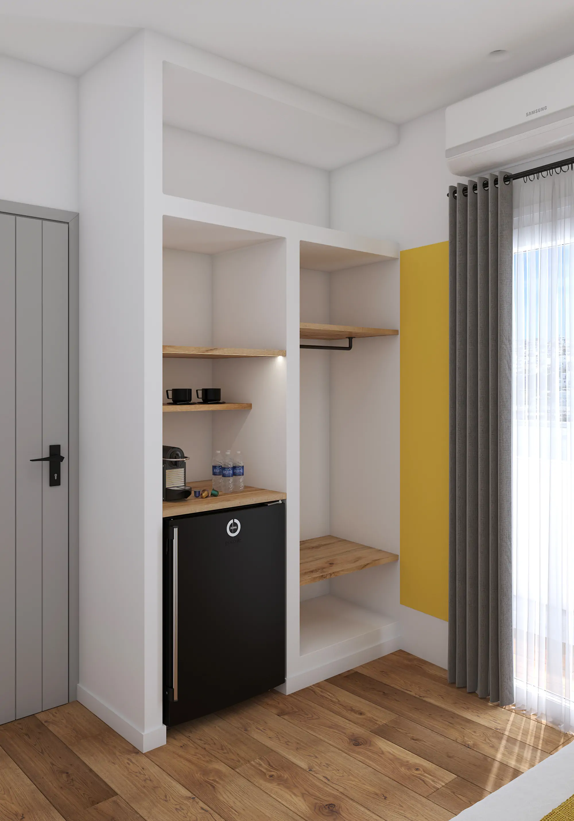 Yellow Τρίκλινο με Μπαλκόνι