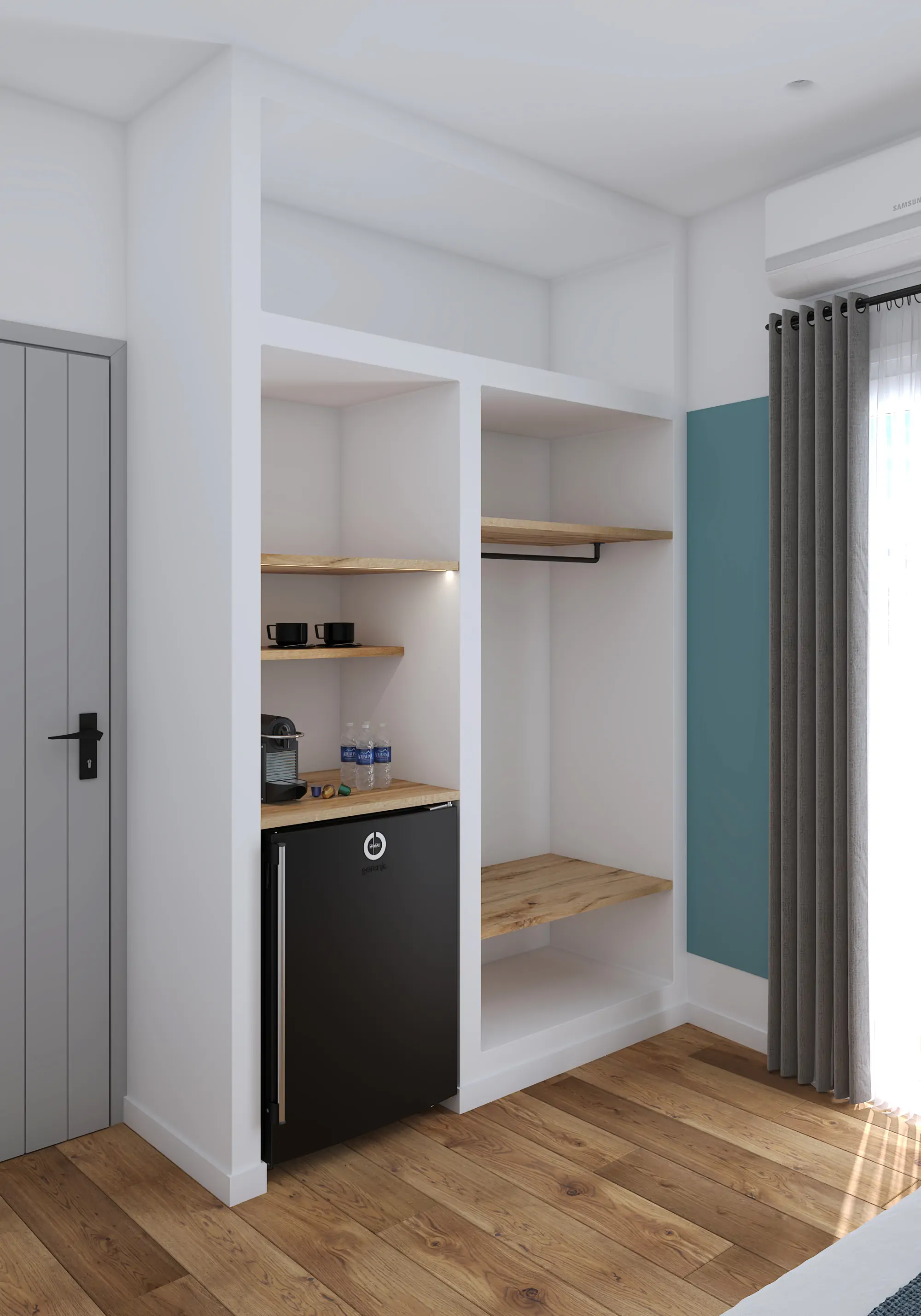 Blue Τρίκλινο με Μπαλκόνι