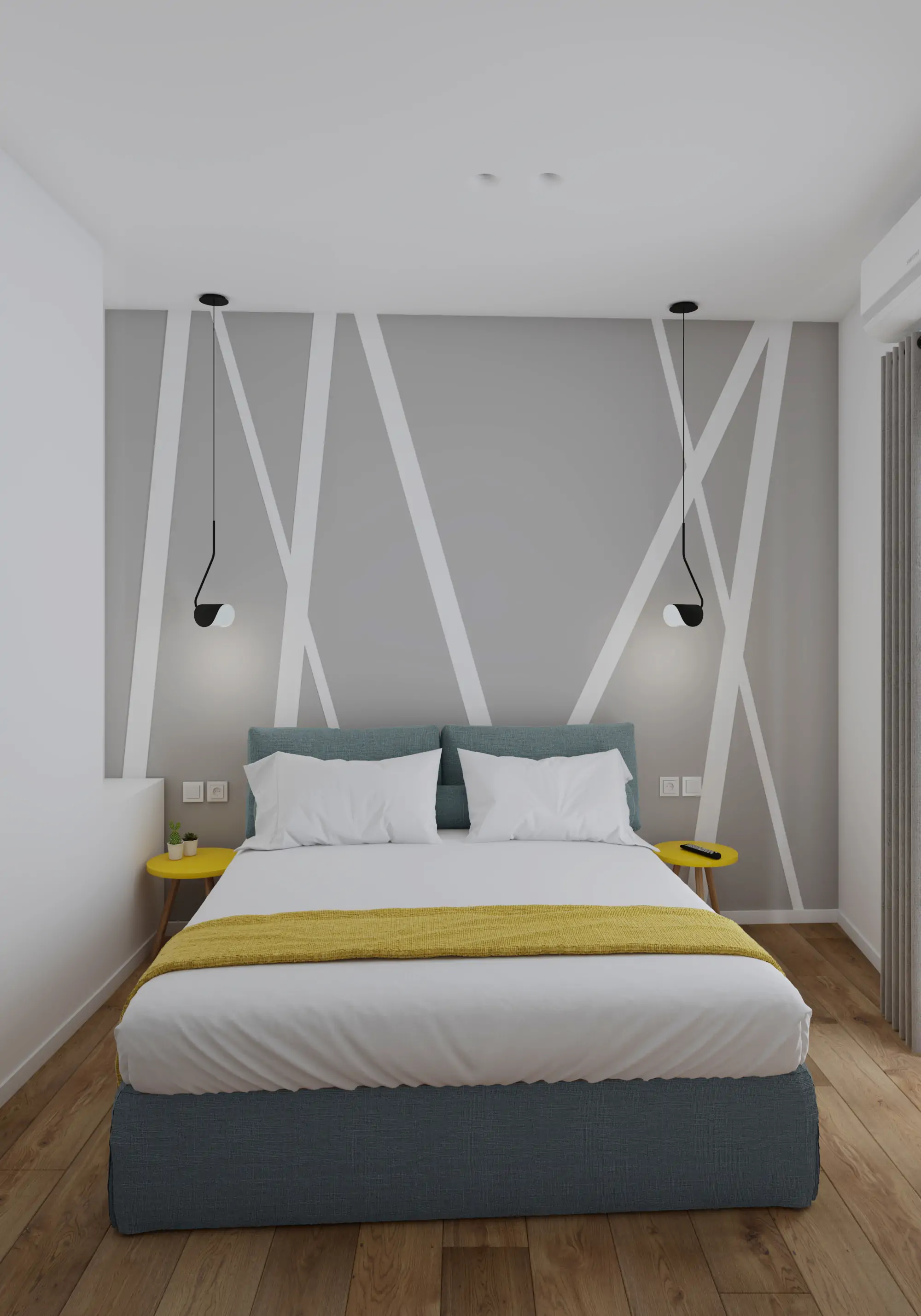 Blue Τρίκλινο με Μπαλκόνι