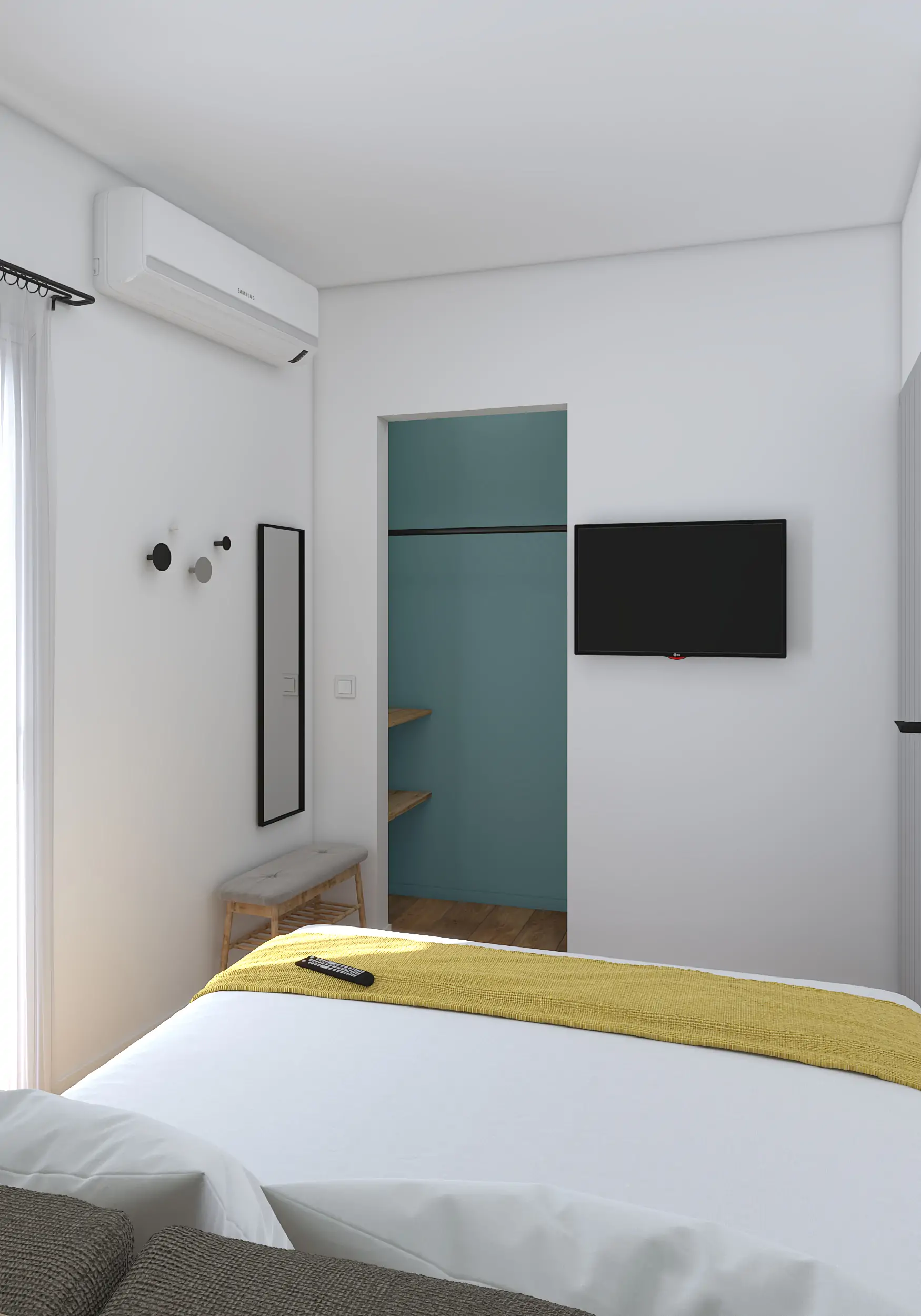 Deluxe Τετράκλινο με μπαλκόνι